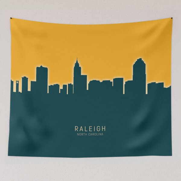Item preview, Raleigh North Carolina Skyline designed and sold by ArtPrints.