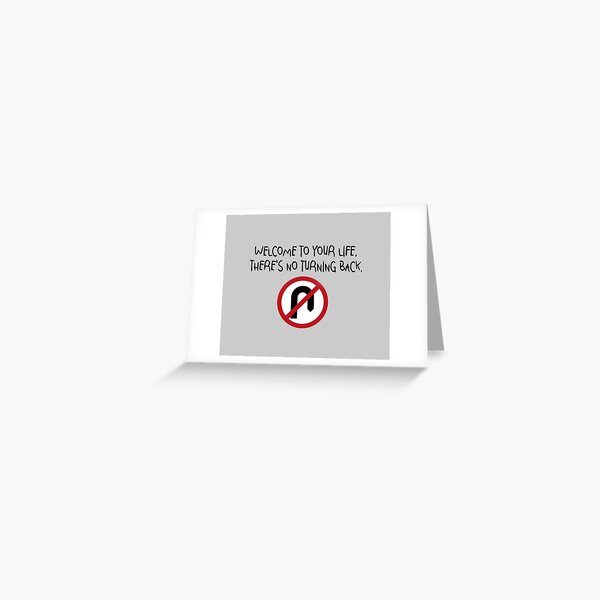 Welcome to Your Life - Tears For Fears Design Greeting Card
