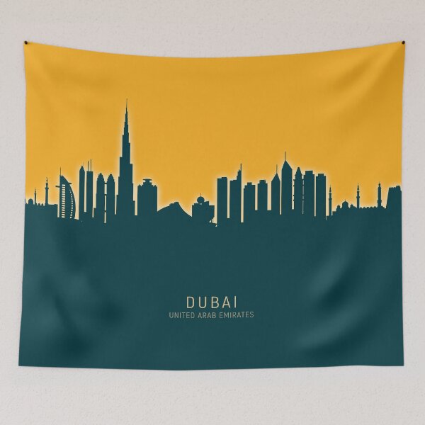 Artikelvorschau, Dubai Skyline entworfen und verkauft von ArtPrints.