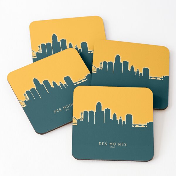 Item preview, Des Moines Iowa Skyline designed and sold by ArtPrints.