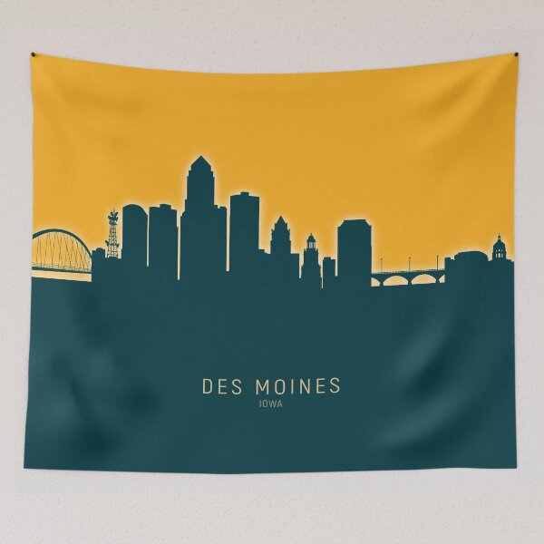 Item preview, Des Moines Iowa Skyline designed and sold by ArtPrints.