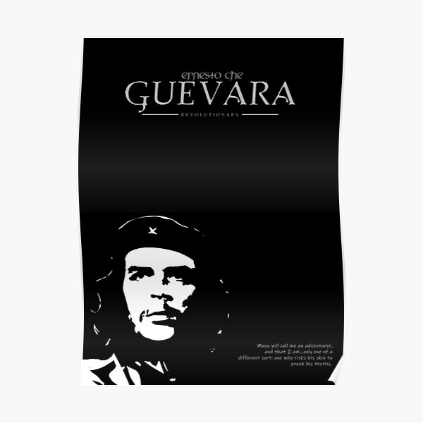 Posters Sur Le Theme Ernesto Che Guevara Redbubble