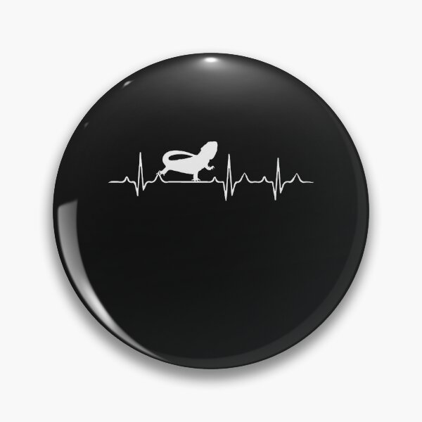 Bearded Dragon Heartbeat Pin