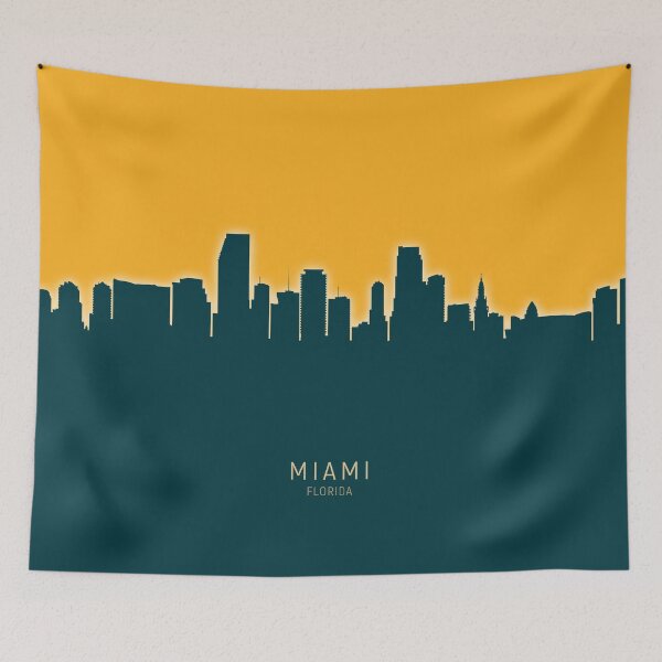 Item preview, Miami Florida Skyline designed and sold by ArtPrints.