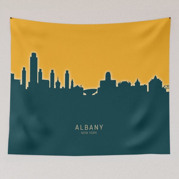 Item preview, Albany New York Skyline designed and sold by ArtPrints.