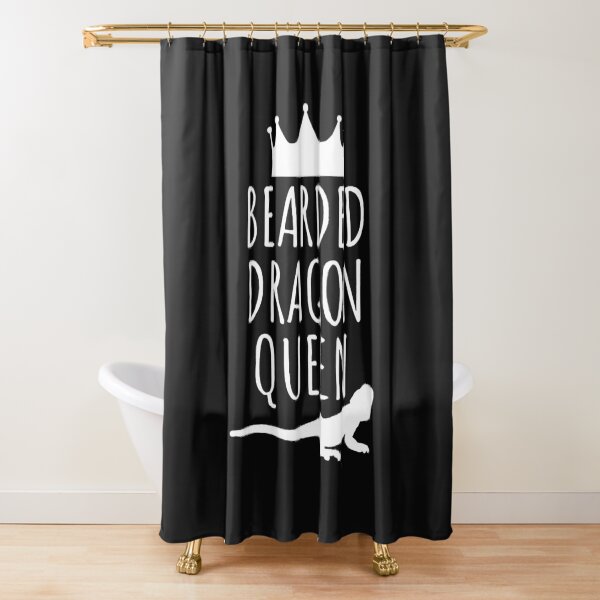 Bearded Dragon Queen Shower Curtain