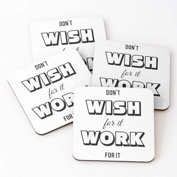 Item preview, Don't Wish For It Work For It designed and sold by TresChicXO.