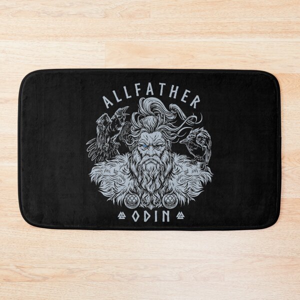 Item preview, Norse Mythology Viking Allfather Odin Huginn Muninn Valknut designed and sold by BluePagan.