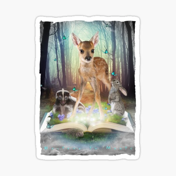 Item preview, Believe In Magic • (Forest Friends: Bambi / Thumper / Flower) designed and sold by soaringanchor.