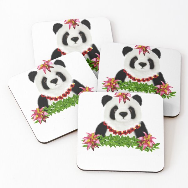 Item preview, Panda, Tropical Bear, Floral designed and sold by Logiamerch.