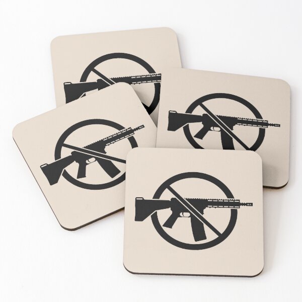 Item preview, Gun Ban / Prohibition Sign (No Weapons / Peace / Black) designed and sold by MrFaulbaum.