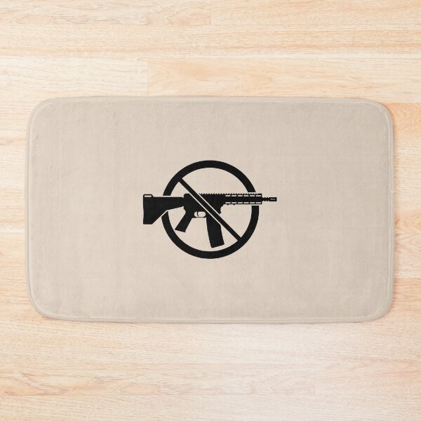 Item preview, Gun Ban / Prohibition Sign (No Weapons / Peace / Black) designed and sold by MrFaulbaum.