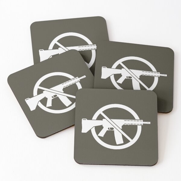 Item preview, Gun Ban / Prohibition Sign (No Weapons / Peace / White) designed and sold by MrFaulbaum.
