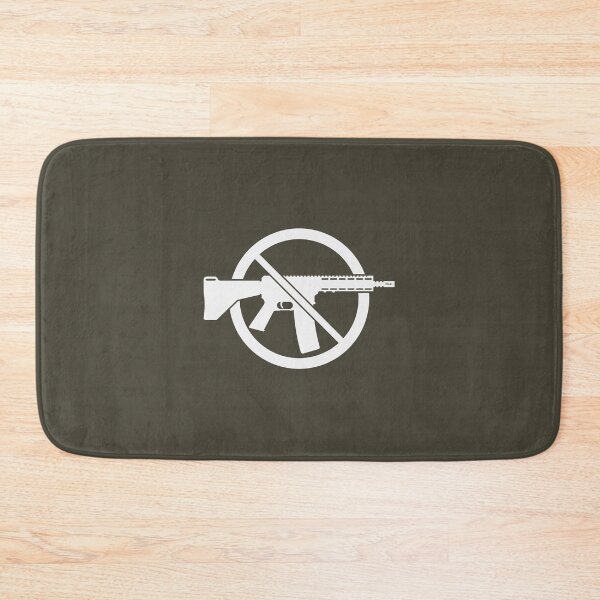 Item preview, Gun Ban / Prohibition Sign (No Weapons / Peace / White) designed and sold by MrFaulbaum.
