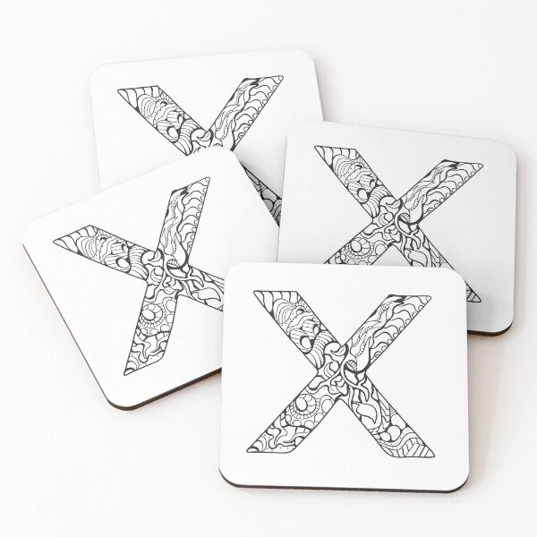 Item preview, LETTER X FOR COLOR IT designed and sold by basitcv.