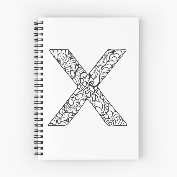 Item preview, LETTER X FOR COLOR IT designed and sold by basitcv.