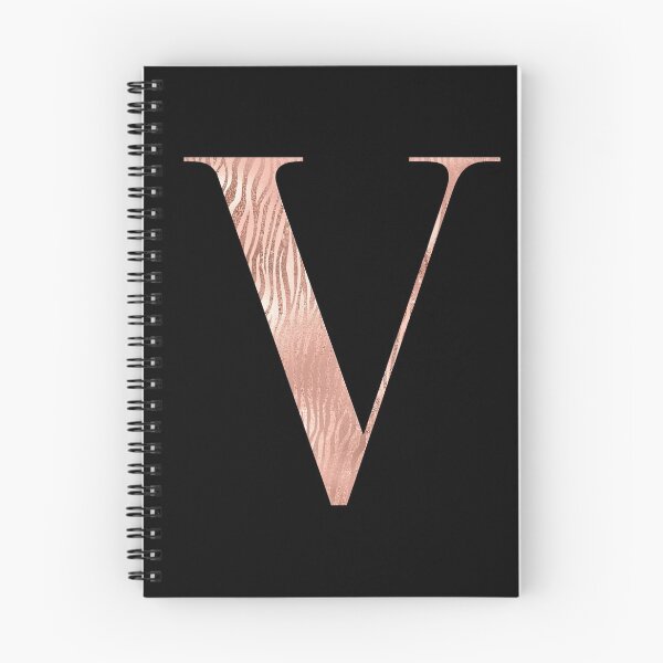 Item preview, Rose Gold Glitter Monogram V designed and sold by PrettyPersonal.