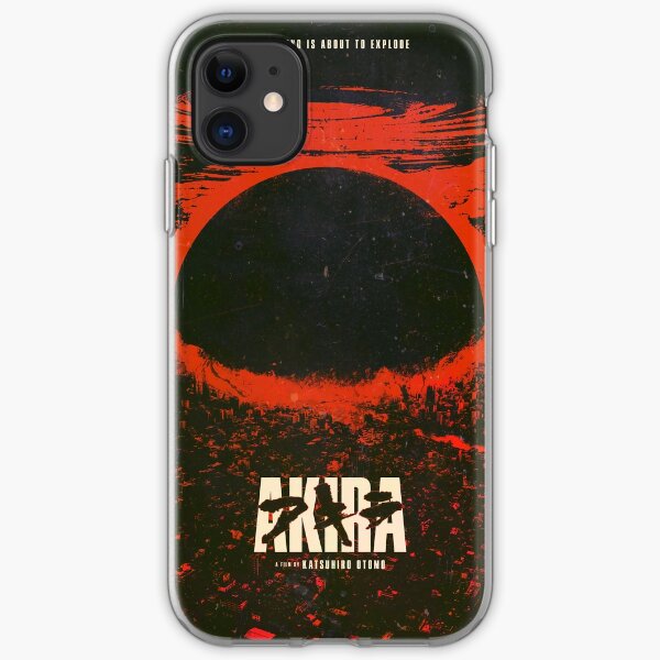 Akira cyberpunk city explosion poster iPhone Soft Case
