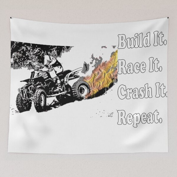 Item preview, Build it. Race It. Crash it. Repeat designed and sold by Tricky1369.