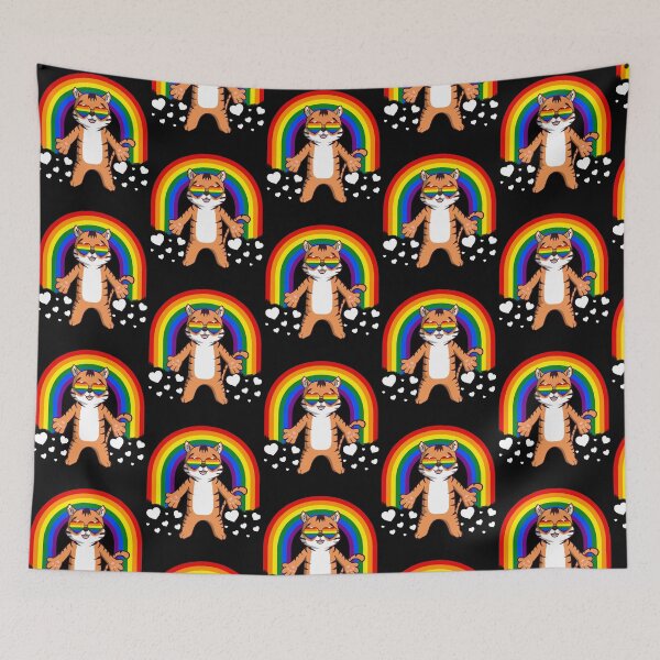 Item preview, Tiger Gay Pride LGBT Rainbow designed and sold by fatamyfan1.