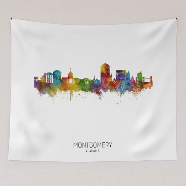 Item preview, Montgomery Alabama Skyline designed and sold by ArtPrints.