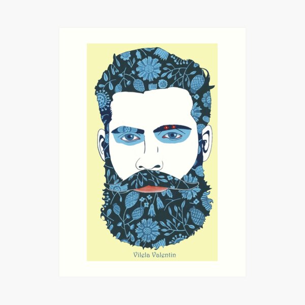 Beard Power Art Print