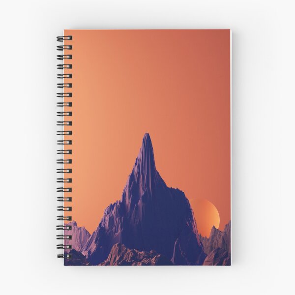 Item preview, Purple Mountain, modern colourful digital artwork  designed and sold by joel-hayden.
