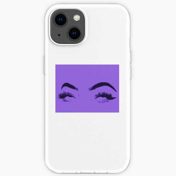 Purple Aesthetic Rolling Eyes Iphone Case By Always Here Man Redbubble