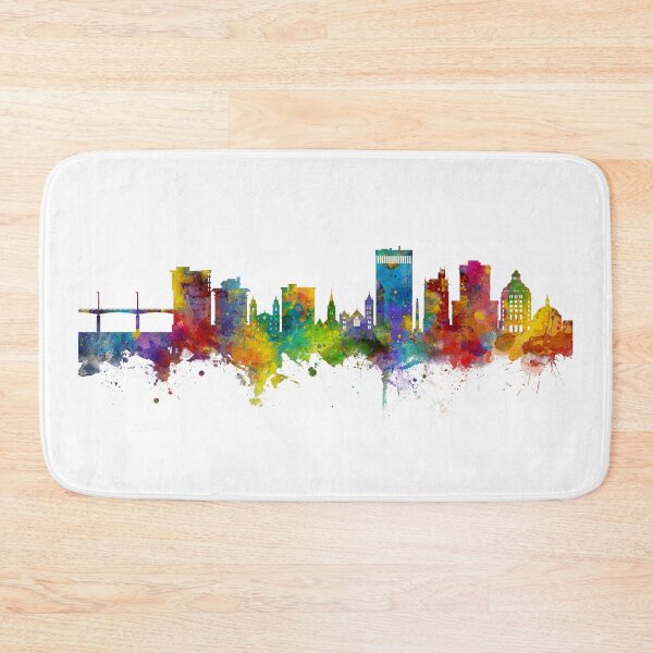 Item preview, Asheville North Carolina Skyline designed and sold by ArtPrints.