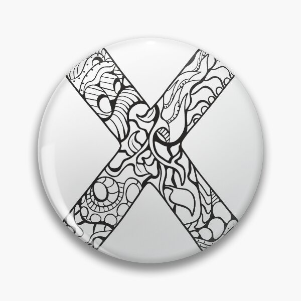 Item preview, LETTER X FOR COLOR IT designed and sold by basitcv.