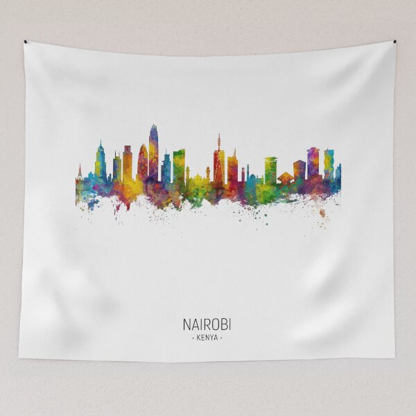 Item preview, Nairobi Kenya Skyline designed and sold by ArtPrints.