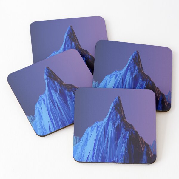 Item preview, Blue Mountain No.2, modern colourful digital artwork  designed and sold by joel-hayden.