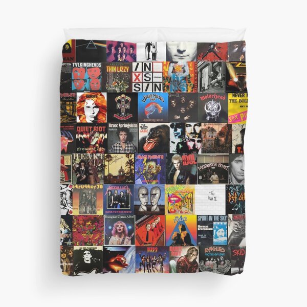 Rock Collage Collection Duvet Cover