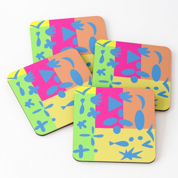 Item preview, Blue shapes and colored background designed and sold by jsebouvi.