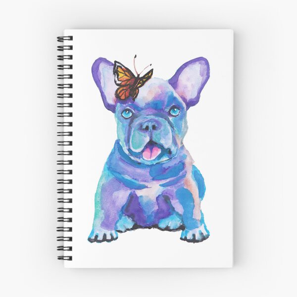 Item preview, French bulldog puppy with butterfly designed and sold by AgniArt.