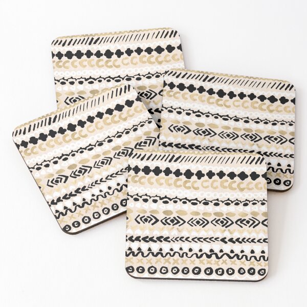 Item preview, Black, White & Gold Tribal designed and sold by Tangerine-Tane.