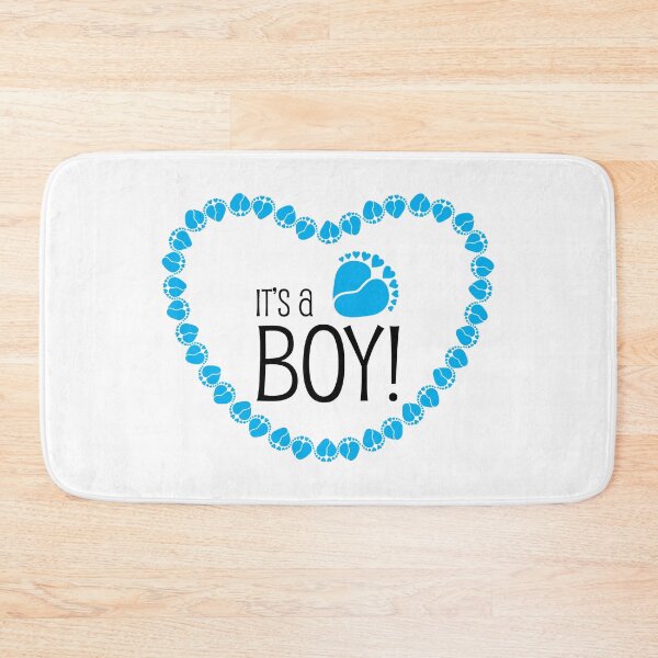Item preview,  It's a boy gender reveal with baby feet and heart designed and sold by sashica.