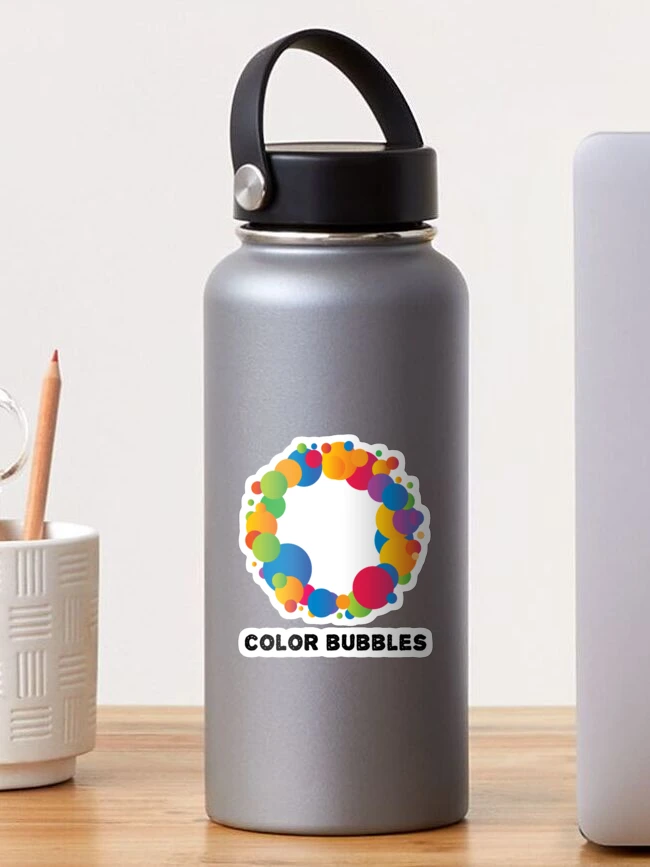 Thumbnail 1 of 3, Sticker, Color bubbles designed and sold by Riyaz Shaikh.