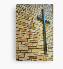 Mounted Cross Metal Print