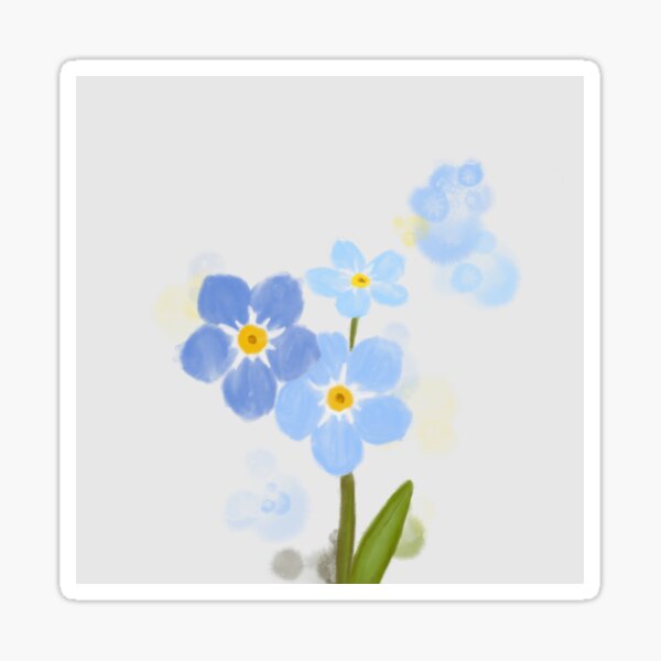 Forget-Me-Not Waterproof Sticker – Botanical Bright - Add a Little Beauty  to Your Everyday