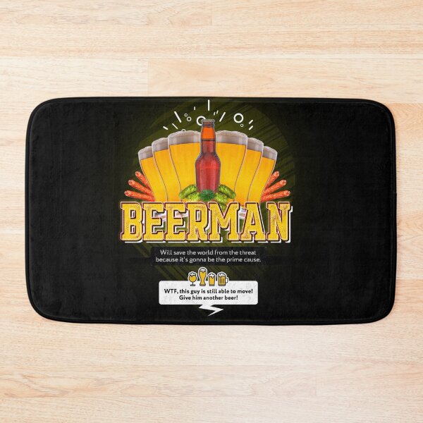 Item preview, Drinking superhero Beerman | alcohol party | oktoberfest | beer lover designed and sold by Endless Drive FM.