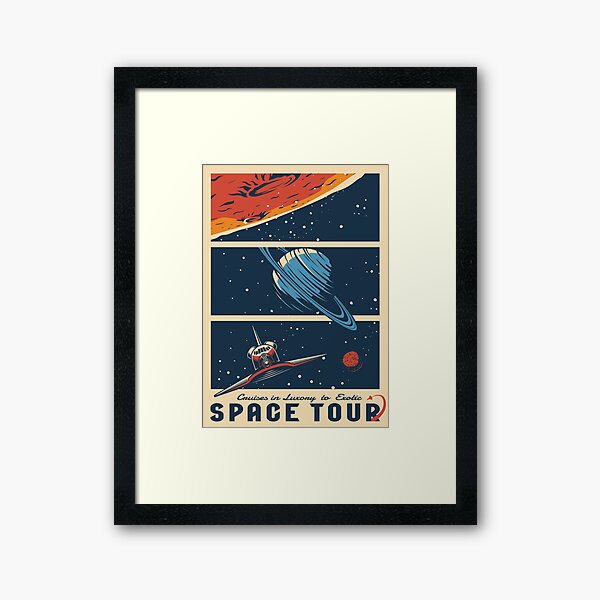 Aperçu de l'œuvre Visite de l'espace vintage créée et vendue par Vector Scout Lab.