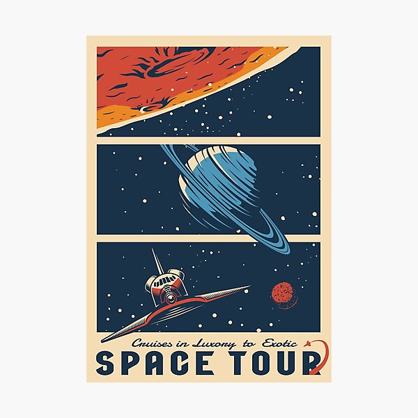 Item preview, Vintage Space Tour designed and sold by Vector Scout Lab.