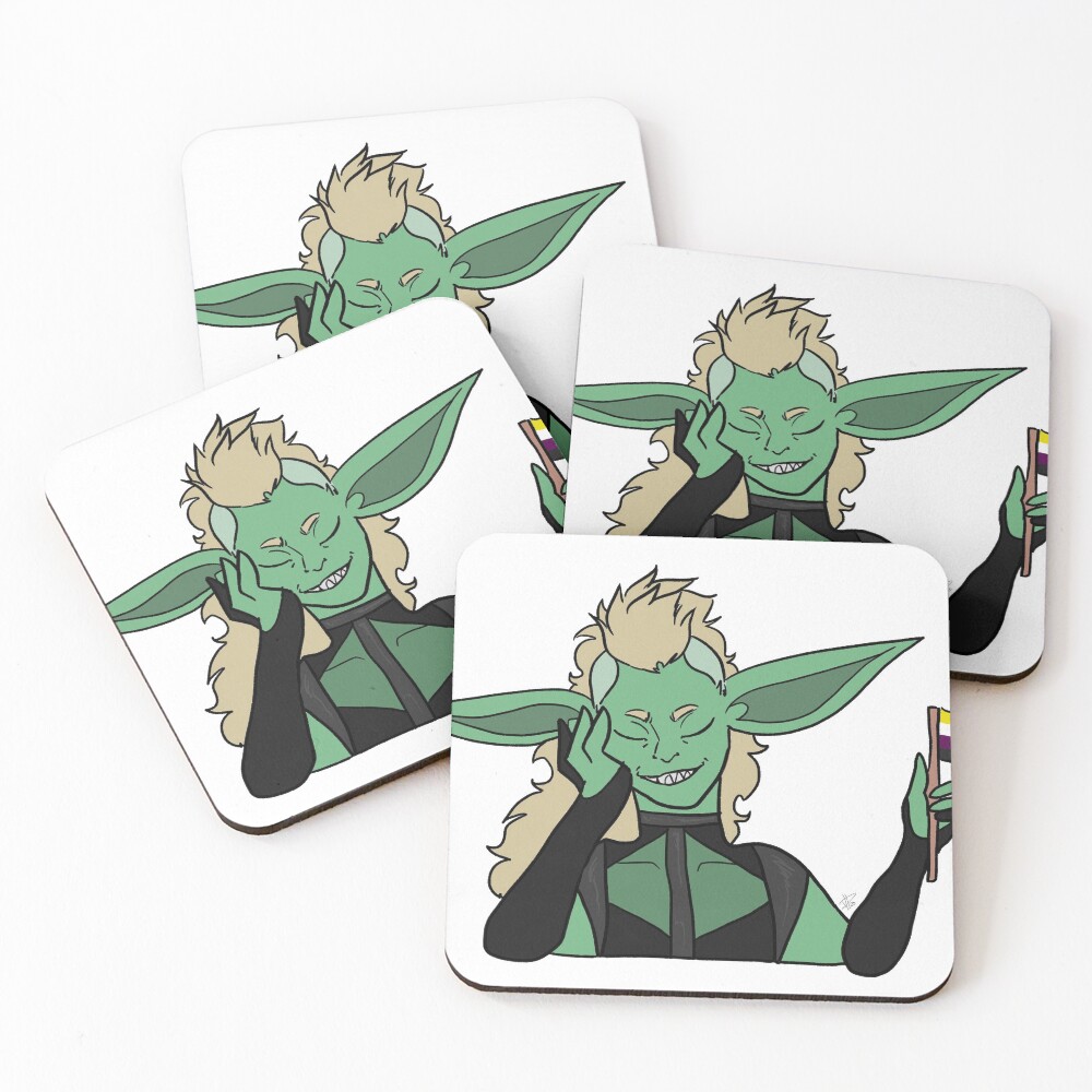 Item preview, Coasters (Set of 4) designed and sold by CursedBard.
