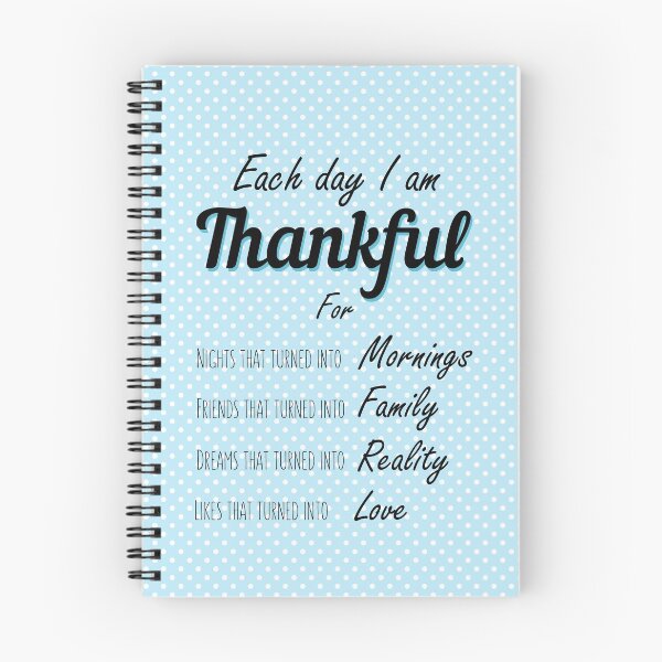 Item preview, Gratitude each day i am thankful quote blue dots designed and sold by katew162.