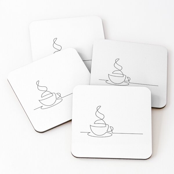 Item preview, Single Line Coffee Cup Illustration designed and sold by murakamisstudio.