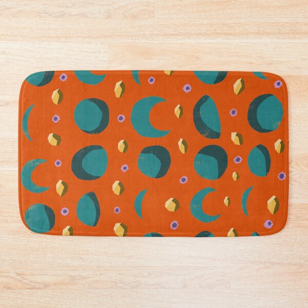 Item preview, green  moons on orange sky designed and sold by Pacesyte.