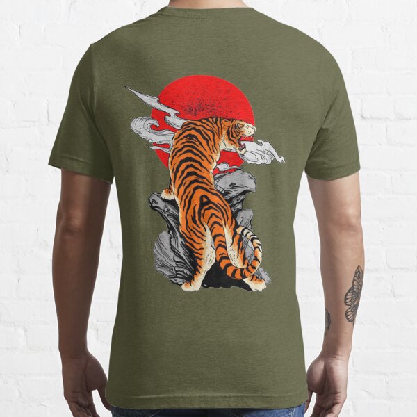  Japanese Tiger Gift for Japanese Culture Lovers for All Ages  Men Women Black and Multicolor T shirt : Handmade Products