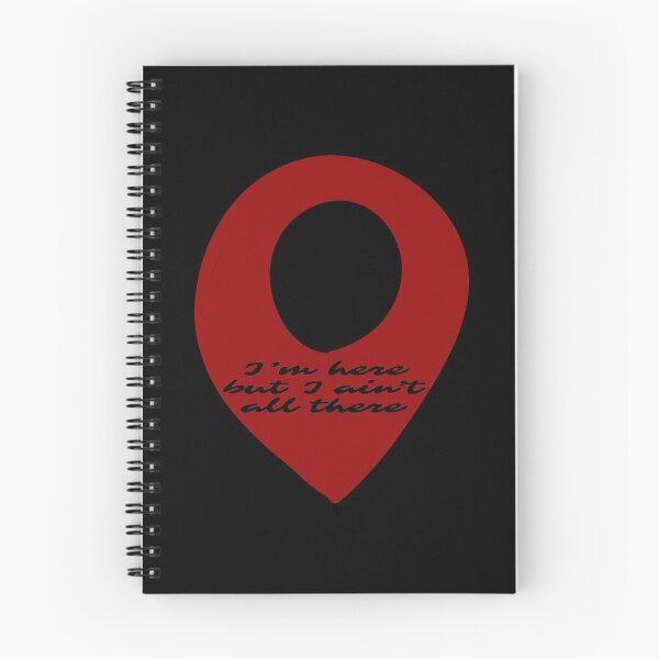 Item preview, I'm Here But I Ain't All There Pin Design designed and sold by KoolMoDee.