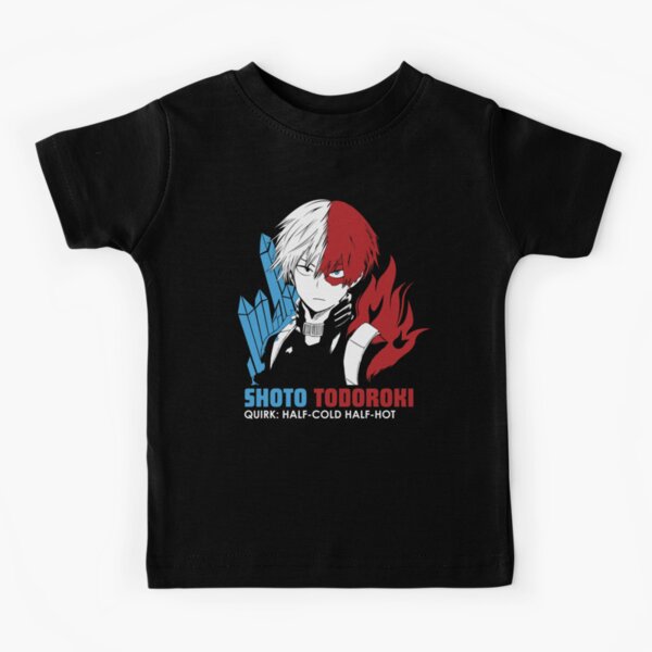 Anime Kids T Shirts Redbubble - roblox ro hero academia half hot half cold